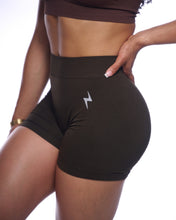 Load image into Gallery viewer, BROWN ENHERGY V-CUT SHORTS