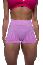Load image into Gallery viewer, PINK ACID WASH ENHERGY V-CUT SHORTS
