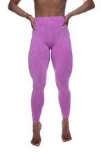 Load image into Gallery viewer, PINK ACID WASH ENHERGY V-CUT TIGHTS