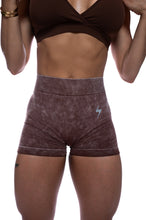 Load image into Gallery viewer, BROWN ACID WASH ENHERGY V-CUT SHORTS