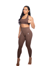 Load image into Gallery viewer, BROWN ENHERGY V-CUT TIGHTS