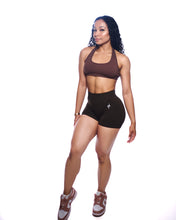 Load image into Gallery viewer, BROWN ENHERGY V-CUT SHORTS