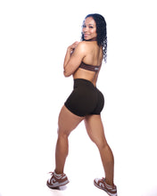 Load image into Gallery viewer, BROWN ENHERGY V-CUT SHORTS